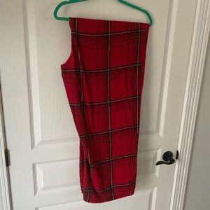 Red plaid PJ pants